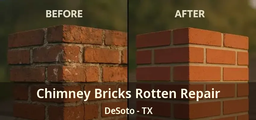 Chimney Bricks Rotten Repair DeSoto - TX