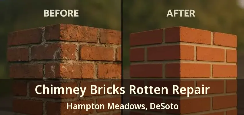 Chimney Bricks Rotten Repair Hampton Meadows, DeSoto - TX