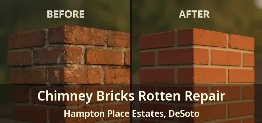 Chimney Bricks Rotten Repair Hampton Place Estates, DeSoto - TX