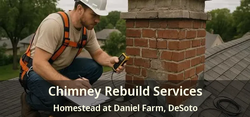 Chimney Rebuild Services Homestead at Daniel Farm, DeSoto - TX