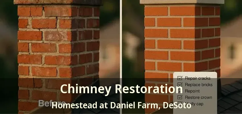 Chimney Restoration Homestead at Daniel Farm, DeSoto - TX