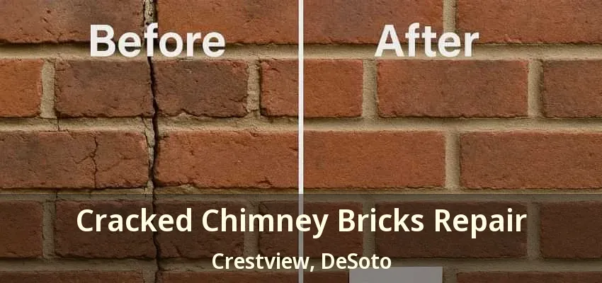 Cracked Chimney Bricks Repair Crestview, DeSoto - TX