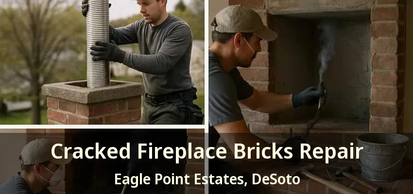 Cracked Fireplace Bricks Repair Eagle Point Estates, DeSoto - TX