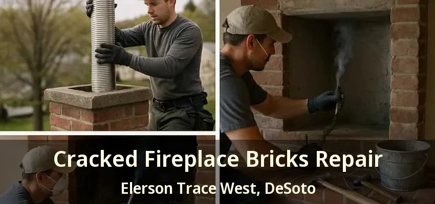 Cracked Fireplace Bricks Repair Elerson Trace West, DeSoto - TX