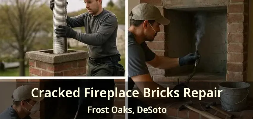Cracked Fireplace Bricks Repair Frost Oaks, DeSoto - TX