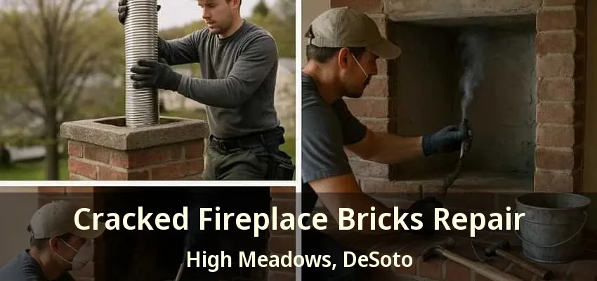 Cracked Fireplace Bricks Repair High Meadows, DeSoto - TX