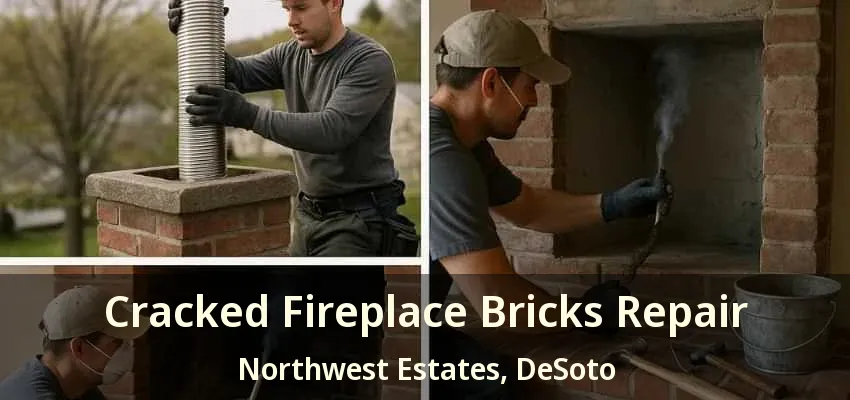 Cracked Fireplace Bricks Repair Northwest Estates, DeSoto - TX
