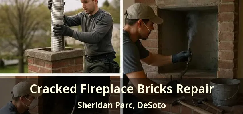 Cracked Fireplace Bricks Repair Sheridan Parc, DeSoto - TX
