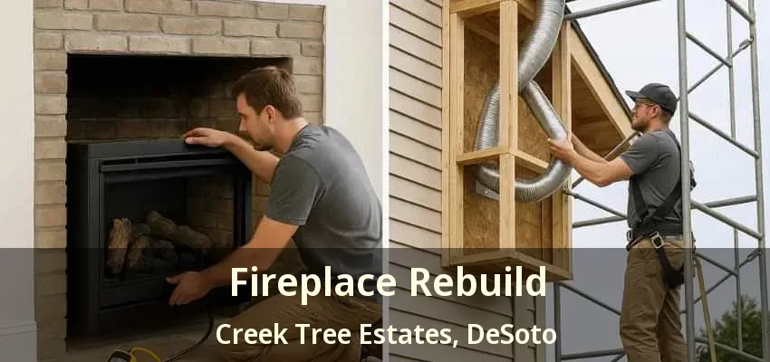 Fireplace Rebuild Creek Tree Estates, DeSoto - TX