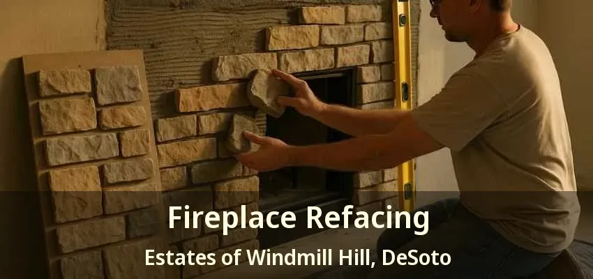 Fireplace Refacing Estates of Windmill Hill, DeSoto - TX