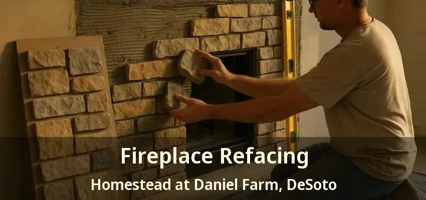 Fireplace Refacing Homestead at Daniel Farm, DeSoto - TX