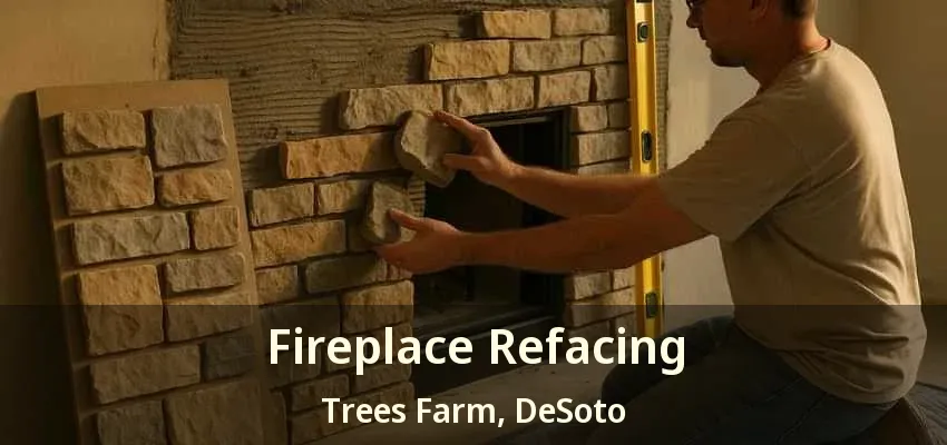 Fireplace Refacing Trees Farm, DeSoto - TX