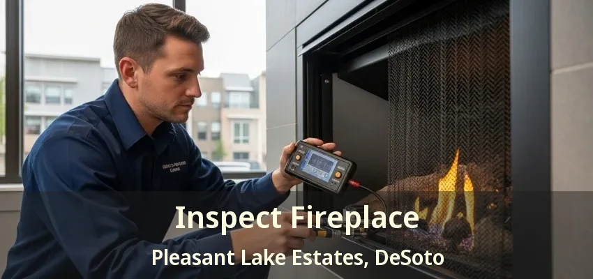 Inspect Fireplace Pleasant Lake Estates, DeSoto - TX