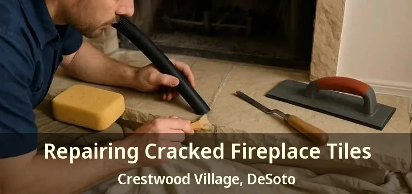 Repairing Cracked Fireplace Tiles Crestwood Village, DeSoto - TX