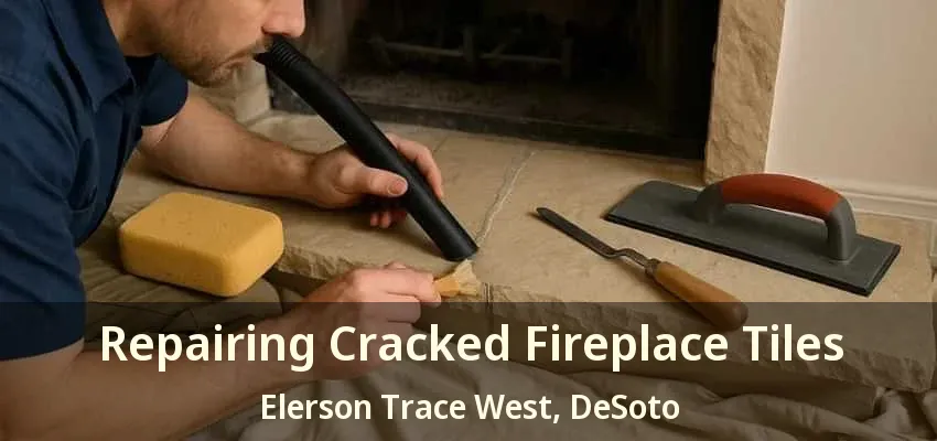 Repairing Cracked Fireplace Tiles Elerson Trace West, DeSoto - TX